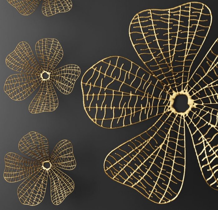 3d metal flower wall decor