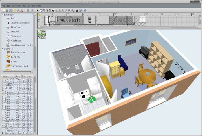 3d house interior design software free