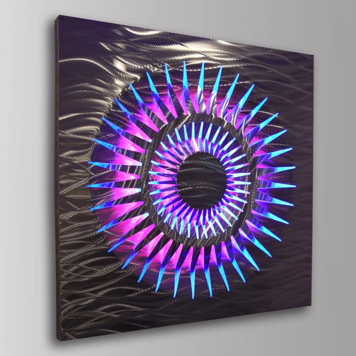 Abstract metal art wall decor