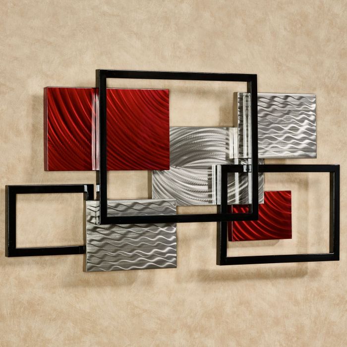 Abstract wall decor metal