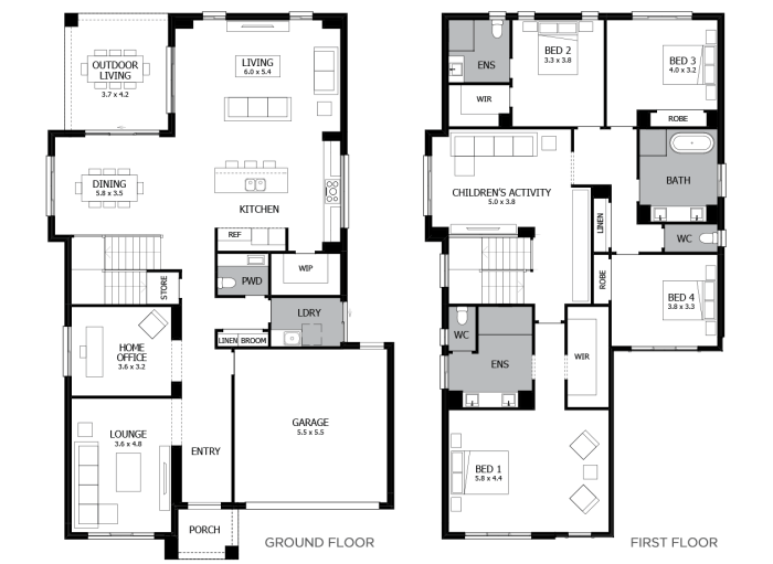 40 sqm house design 2 storey interior