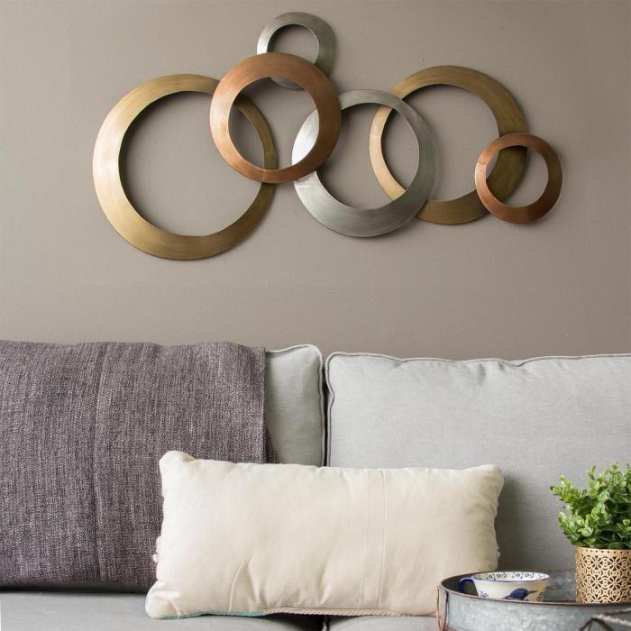 Arched metal wall decor