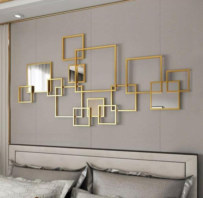 Bedroom metal wall decor